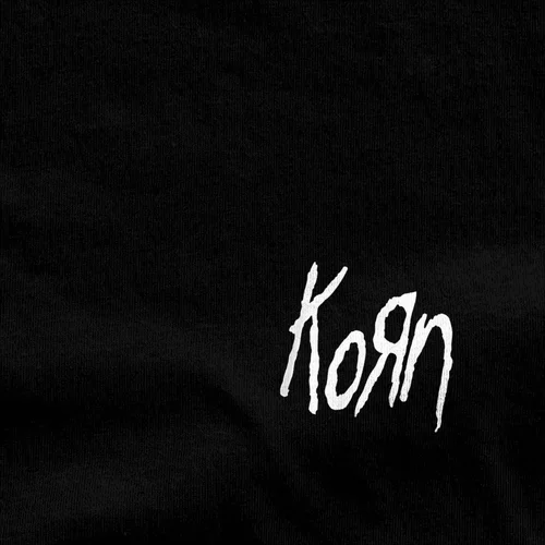 Imagen 2 del producto Camiseta con logotipo de Korn para hombre, Camisa de algodón con cuello redondo, manga corta, 4XL, 5XL, 6XL