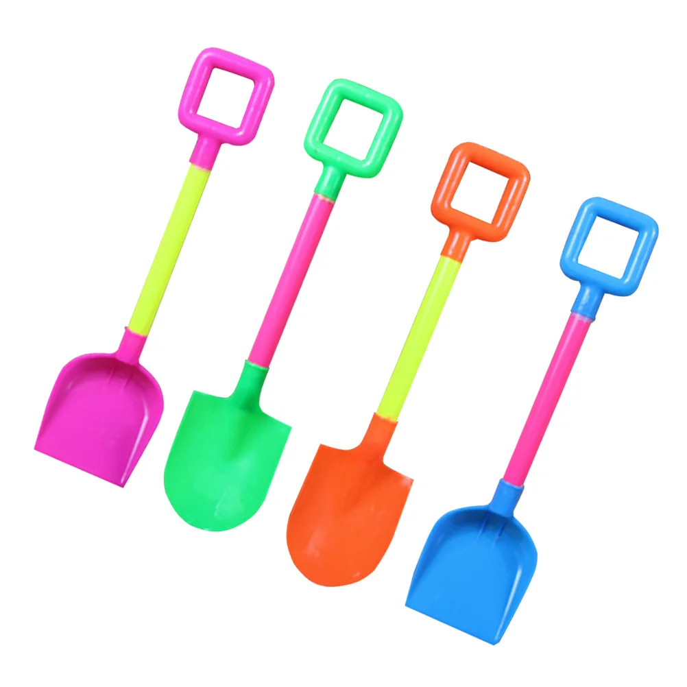Juego de pala para arena de 4 Uds., Material Premium, pala para arena de playa para niños, caja de arena pequeña y ligera de fácil agarre, juego en el patio trasero
