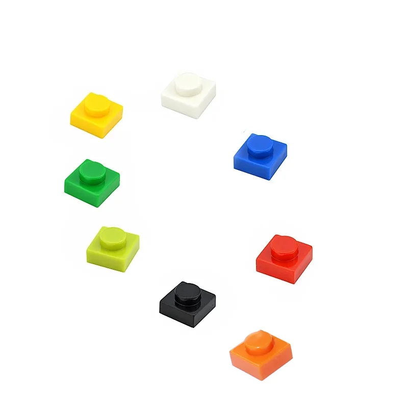 100 Stuks 3024 Dunne Plaat 1X1 Dot Moc Assembleren Deeltjes Diy Bouwstenen 1*1 Figuren Stenen Educatief Creatief Speelgoed Voor Kinderen