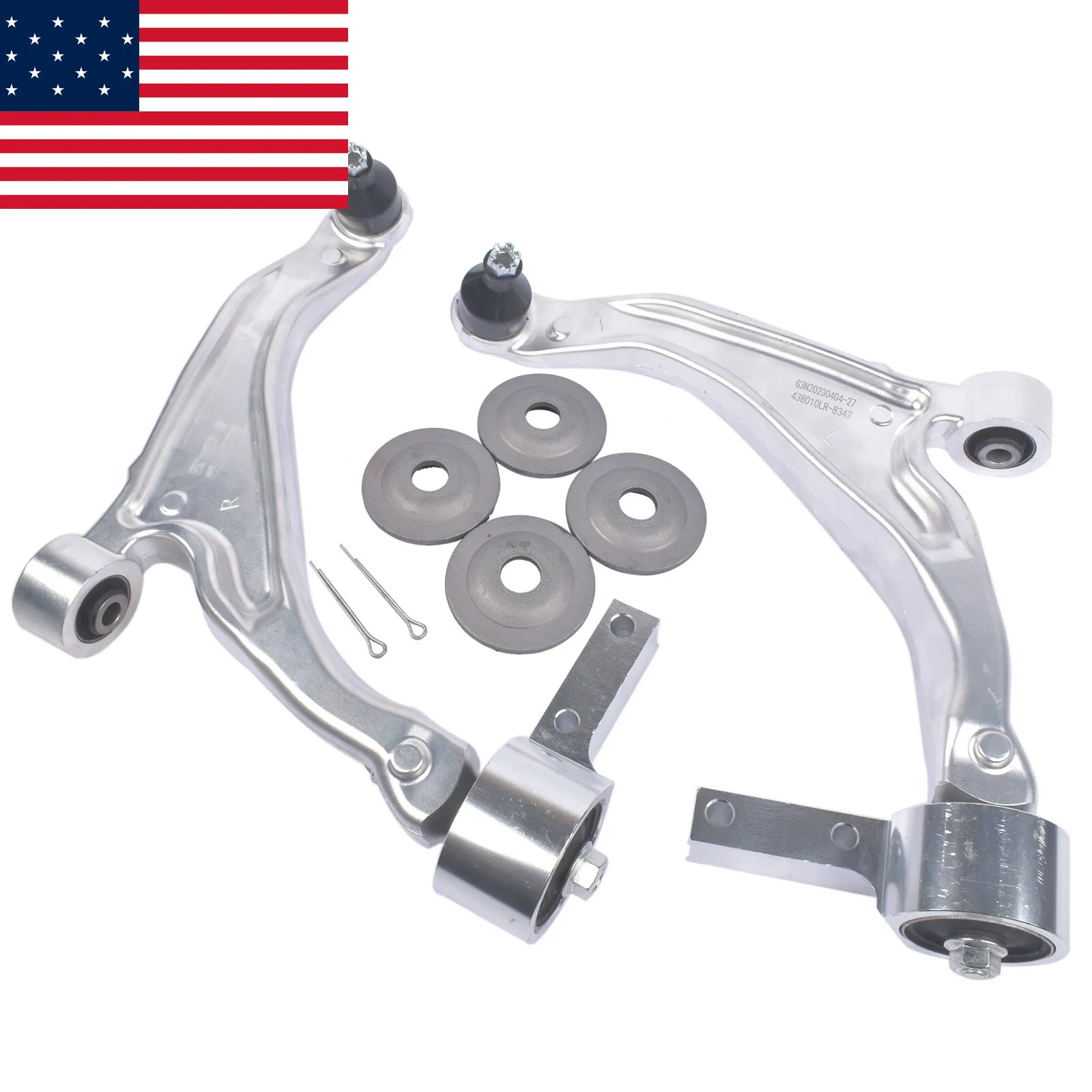 AP03 Control Arms Front & Lower w/ Ball Joints For Honda Pilot 09-15 K621550 K621551