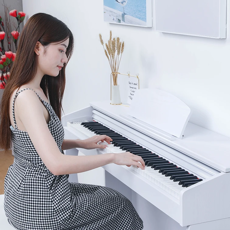 OEM Keyboard Digital Piano 88 Keys Electric Piano White Customize Wood Sound Professional Button Hammer Progressive