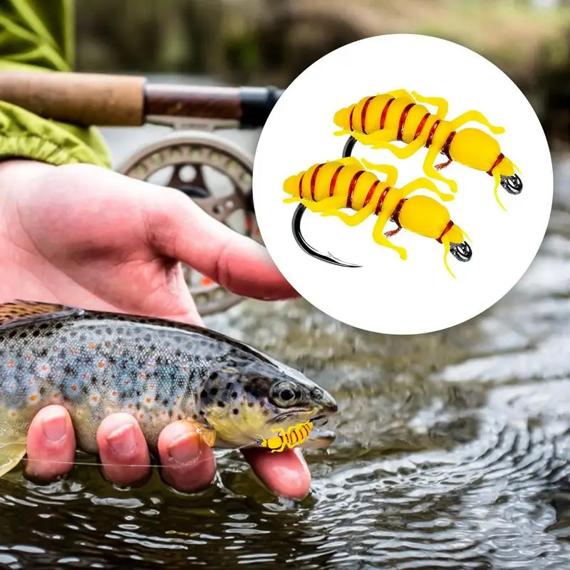 Fly Fishing Bait Fly Lure Fishing Bait Water Surfaces Fake Bait Fly Realistic Fly Topwater Fishing Lures Simulation Pseudo Bait