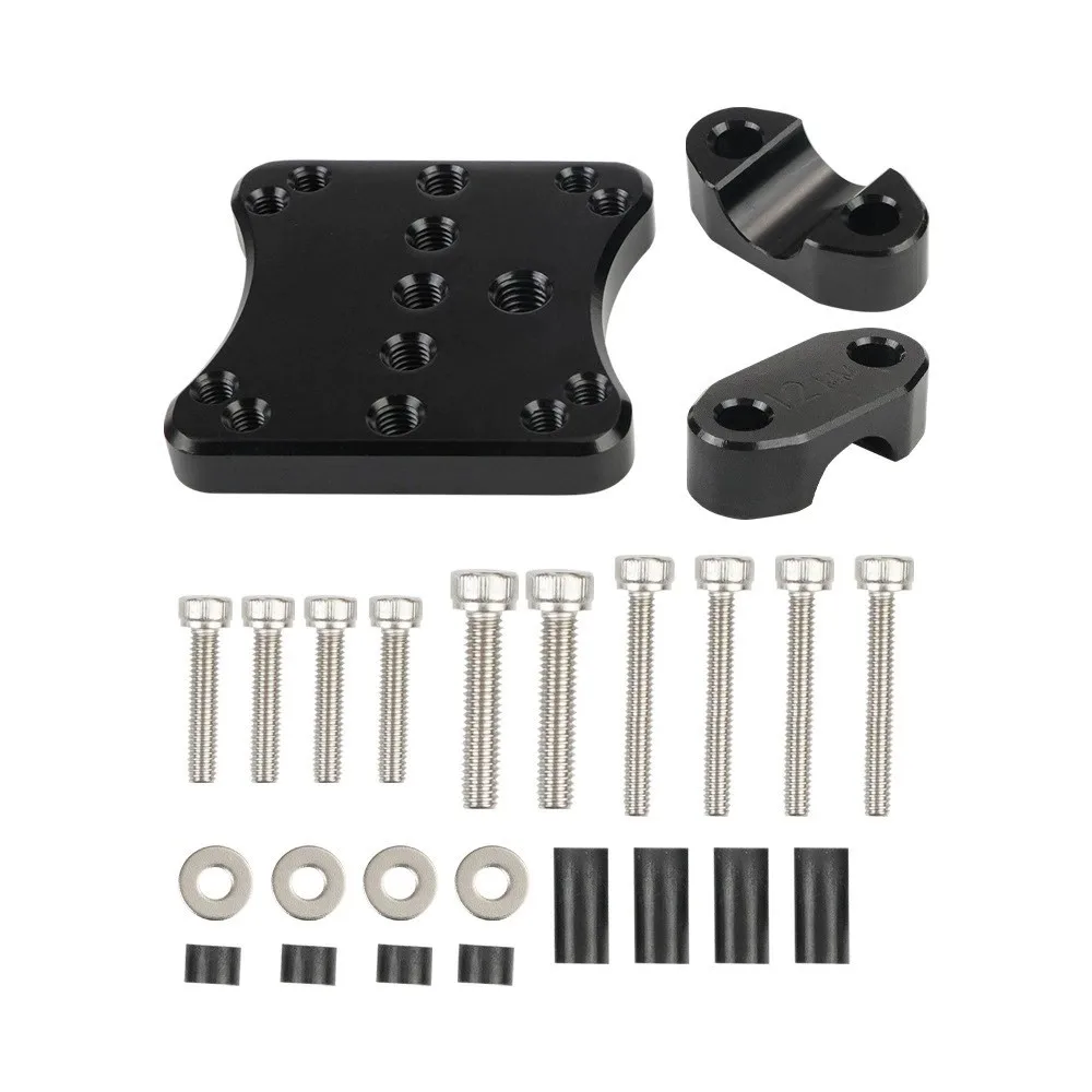 12mm Motorcycle GPS Mount Stand, Precision CNC AMPS Clamp Adapter for Navigation, Durable Aluminum Alloy Handlebar Bracket Base