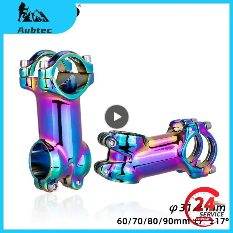 Polished Stem -Strength Lightweight For 31.8mm Handlebar AM 7° 17° 7 Degree 60 70 80 90mm Stem MTB Road Bike