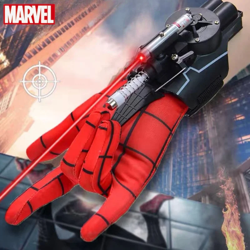 Marvel Spiderman Web Shooters Wrist Launcher Device Spider Man Peter Parker Cosplay Accessories Props Kids Toys Gift