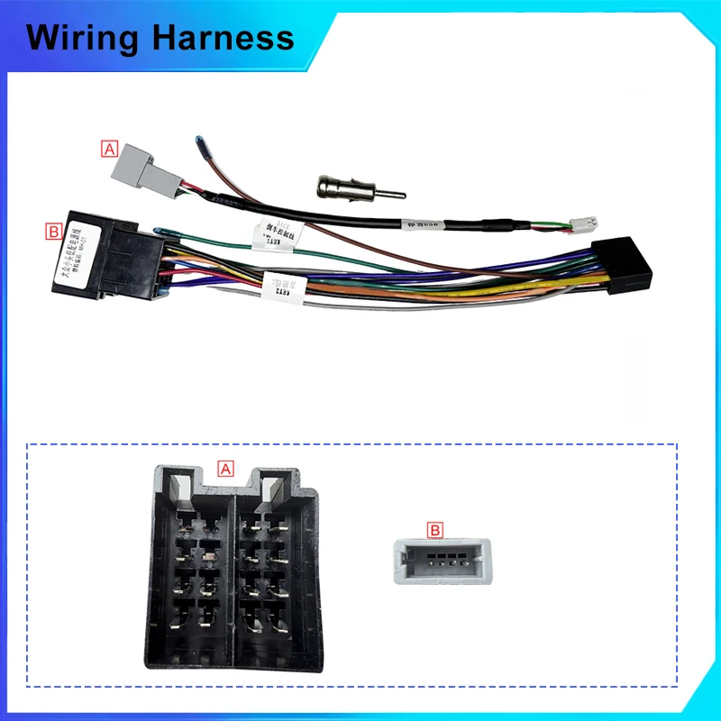 16 Pin Power Wiring Harness for VW Golf Jetta mk4 MK5 MK6 for Seat Leon Mk1 Skoda Octavia Mk1 Mk2 Android Radio Cable
