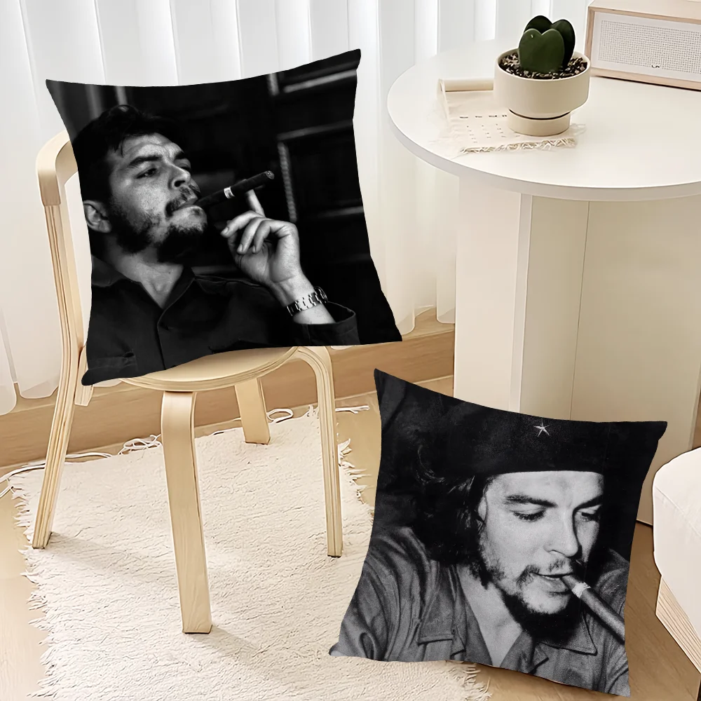 Che G-Guevara Smoking cushion cover Living Room Accent Couch Back Support Square Lounge Restful Nap Companion Pillow Case