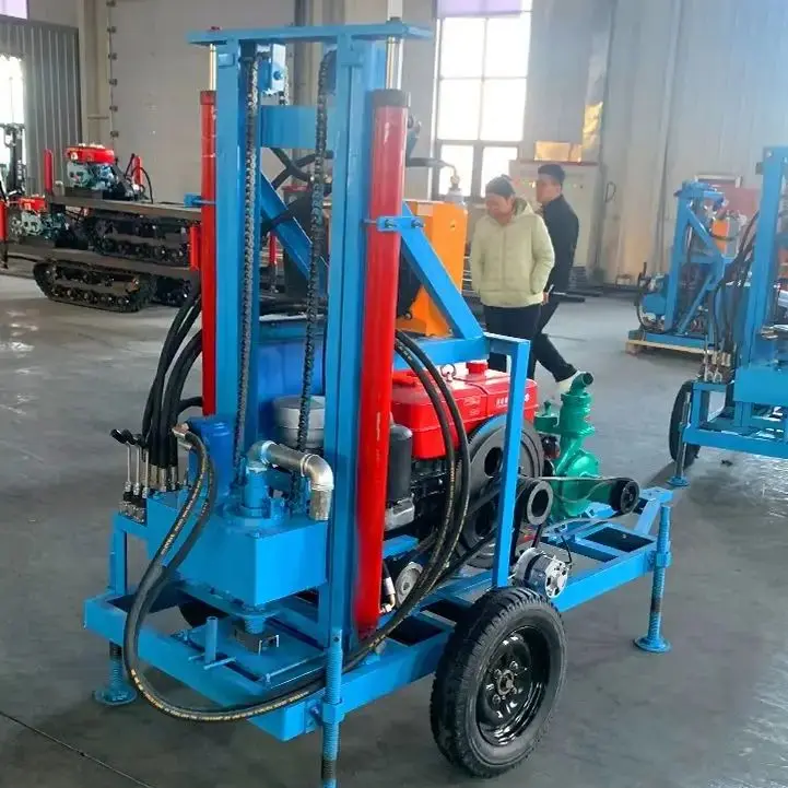 Customized Premium Diesel Hydraulic Water Well Drilling Rig - Wheel/Crawler-Mounted for Flexible Mobility & Precise Positioning