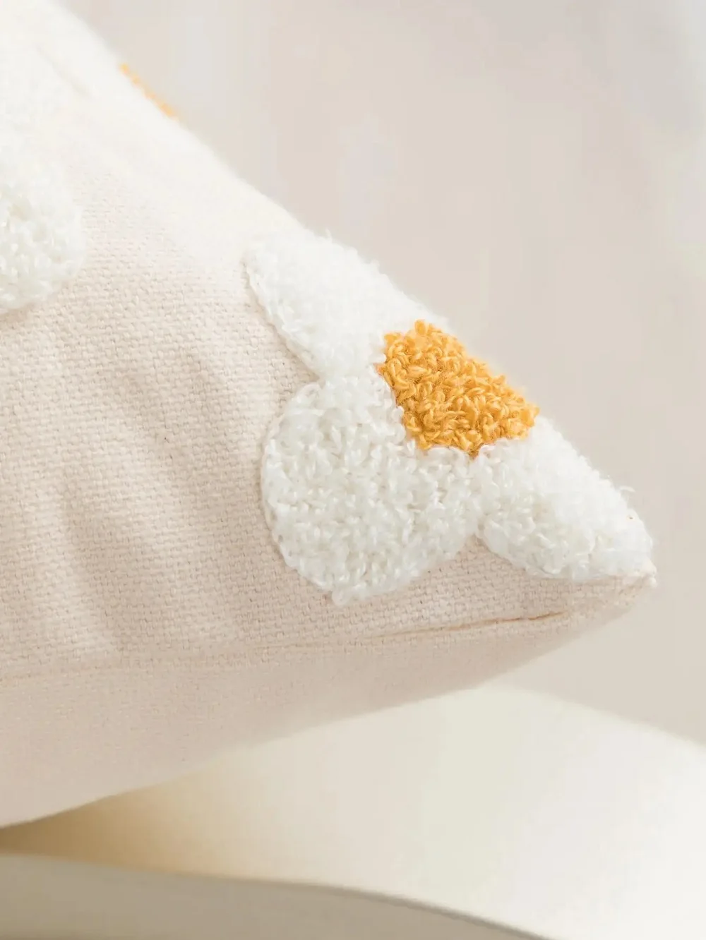 Frische ländliche weiße Blume Kissenbezug pastoralen Stil Wohnzimmer Sofa Kissen Taille Abdeckung einfache Home dekorative Kissenbezug – Detail 6