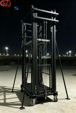 Electric Scaffolding Electric Mobile Elevating Scaffold Light Aluminum Alloy For Short Distance Construction