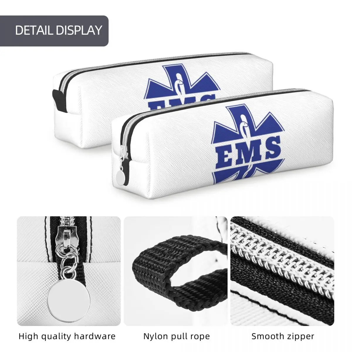 المسعف نجمة الحياة Emt الطوارئ الطبية رمز مقلمة أكياس القلم صندوق القلم للبنين بنات قلم رصاص الحقيبة حقيبة مستحضرات التجميل #6