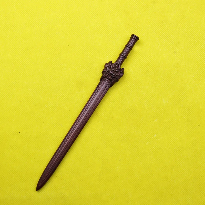 

Lightning Strike Jujube Wood Small Seven Stars Sword Dragon Head Wooden Hairpin Bookmark Feng Shui Auspicious Amulet Decor