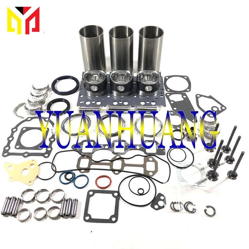 D750 Overhaul Rebuild Kit Gasket Set Valves for Kubota Bobcat B5200 B71 Loader Truck