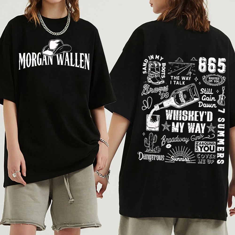 Morgan Wallen Tour 2024 T-shirt Man Women Harajuku O-neck Summer Casual Shirt