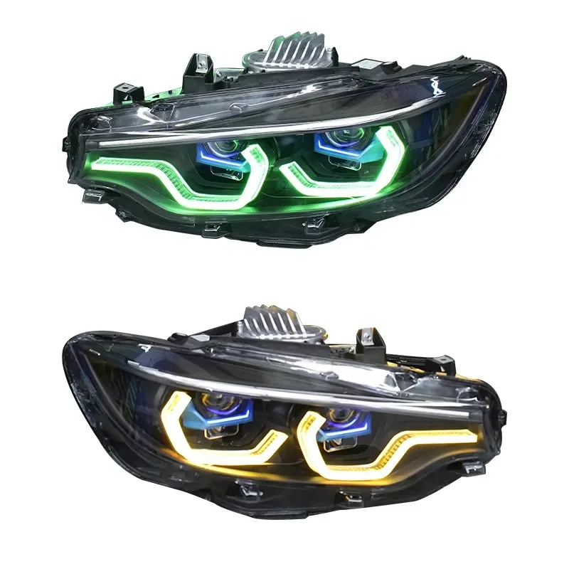 Three Color Switchable Projector LED Front Headlight Parts