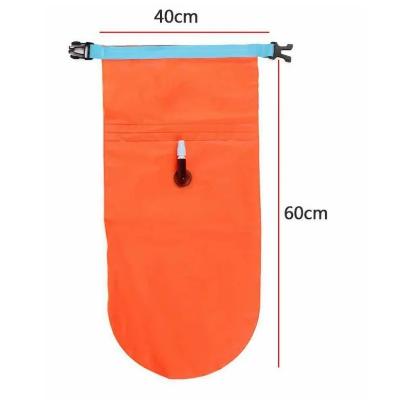 Single Airbag Swimming Lifebuoy Towing Buoy PVC Waterproof Inflatable Storage Bag Outdoor Swimming Bag