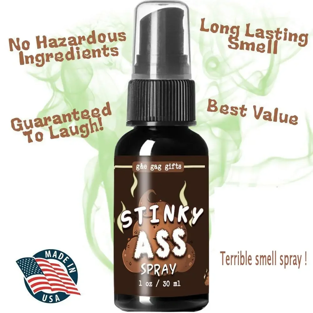 Líquido Fart Spray Can, Stink Bomb, Ass-Smelly, Stinky Gás Crap, brincadeira, novidades, Toy Joke, Fontes do partido, 30ml, Novo, 2022