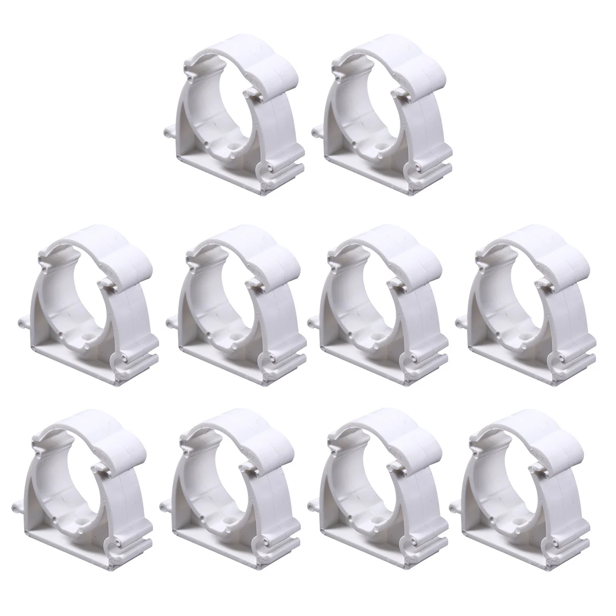 

10pcs Water Pipe Clips 25Mm Plastic Tube Clamps For Conduit Fixing Clip Fitting Clamp Fastener Holder Mounting Hardware