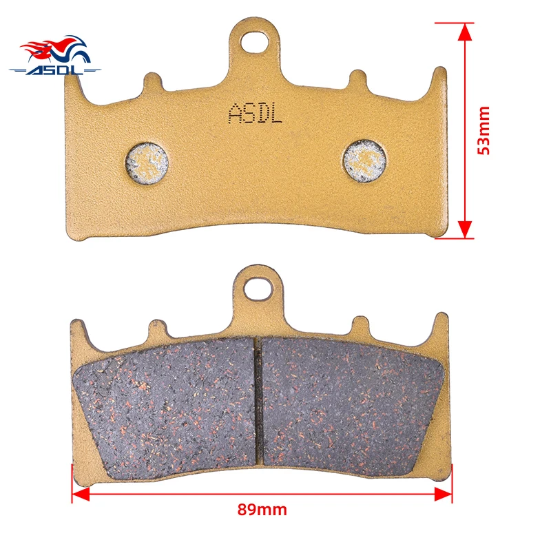 Motorcycle Front Rear Brake Pads Disc Tablets For Suzuki GSF1200S GSF1200SK GSF Faired Bandit 1200 6 Piston Caliper 2001-2005 03