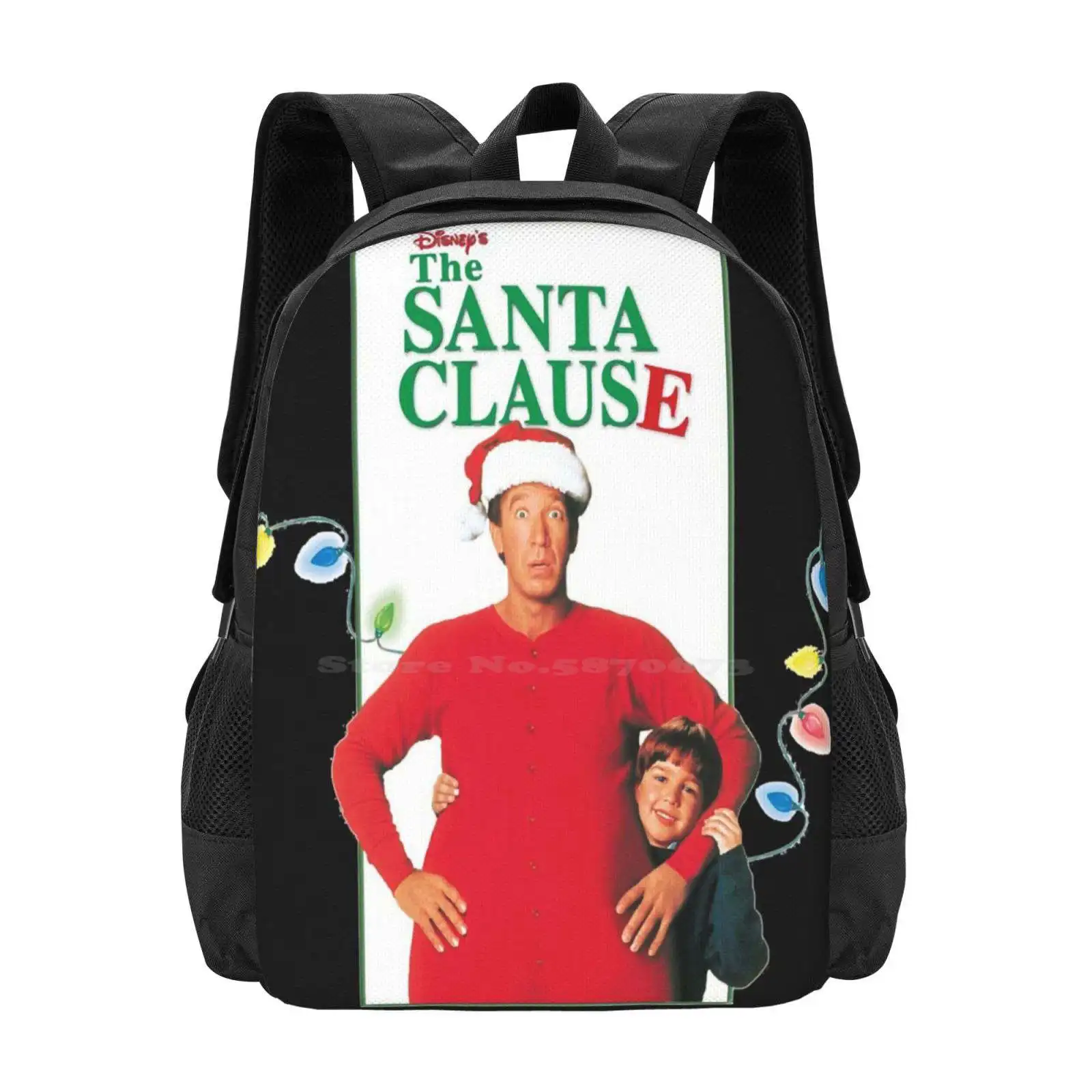 

Классический школьный рюкзак большой вместимости Санта-Клауса, сумки для ноутбука The Santa Clause