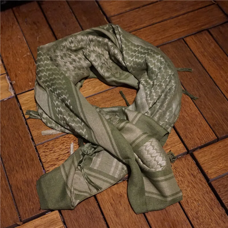 

Pure Cotton Arab Scarf Sand Colored Tactical Scarf Outdoor Military Fan Windproof Sandproof Face Mask ex Head Cover