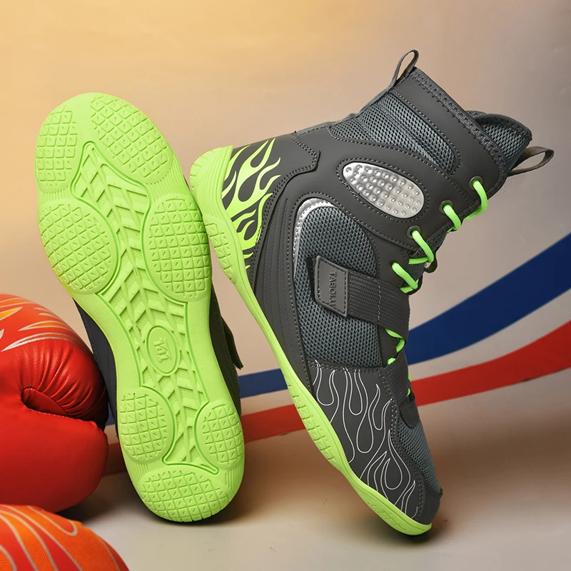 2025-new-men-boxing-sneakers-breathable-wrestling-fighting-shoes-non-slip-boxing-training-boot comfortable-wrestling-sneakers