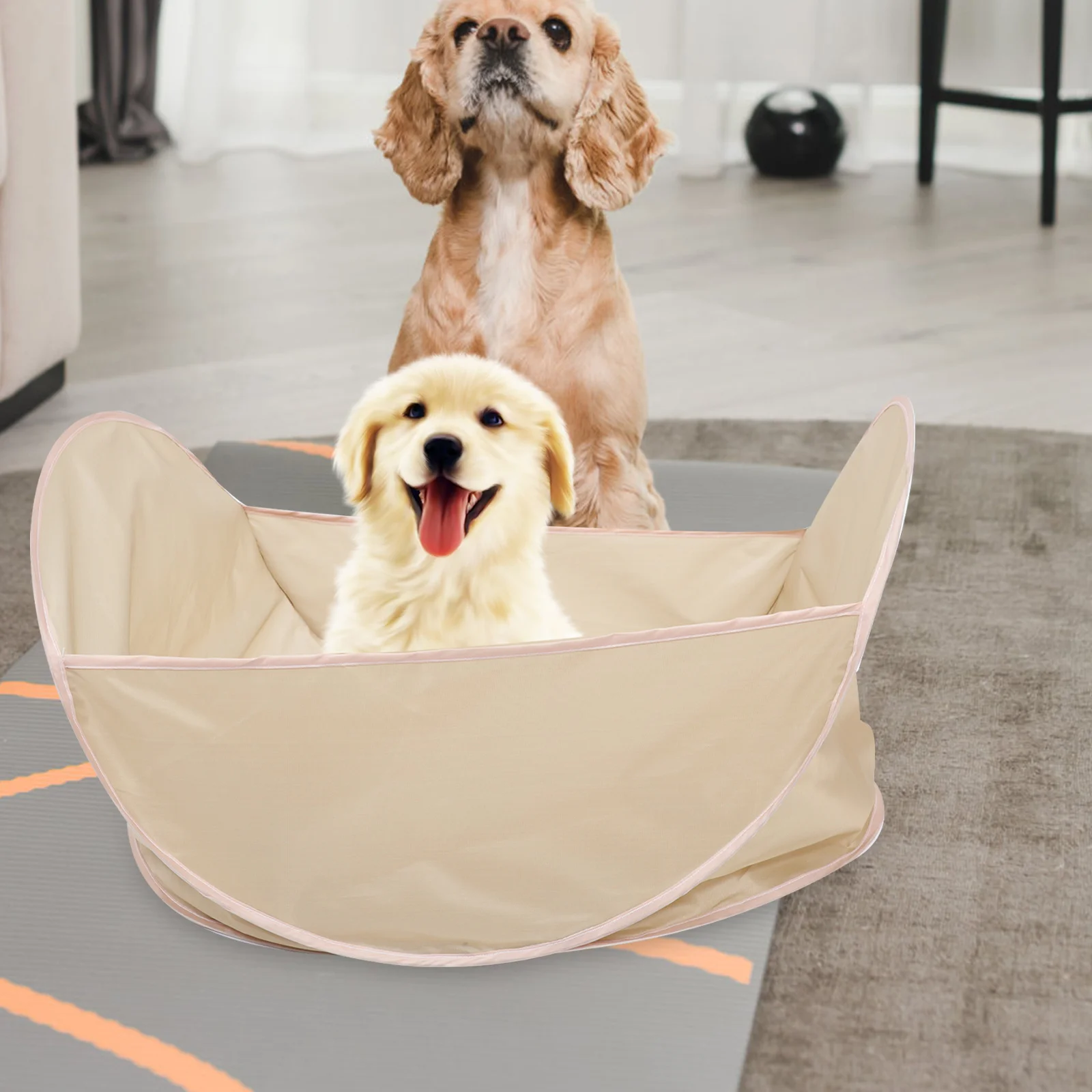 

Household Pet Haircut Bib Pet Supply Shearing Container High-End Material Comfortable for Pets Dog Cat Hair Grooming Bib