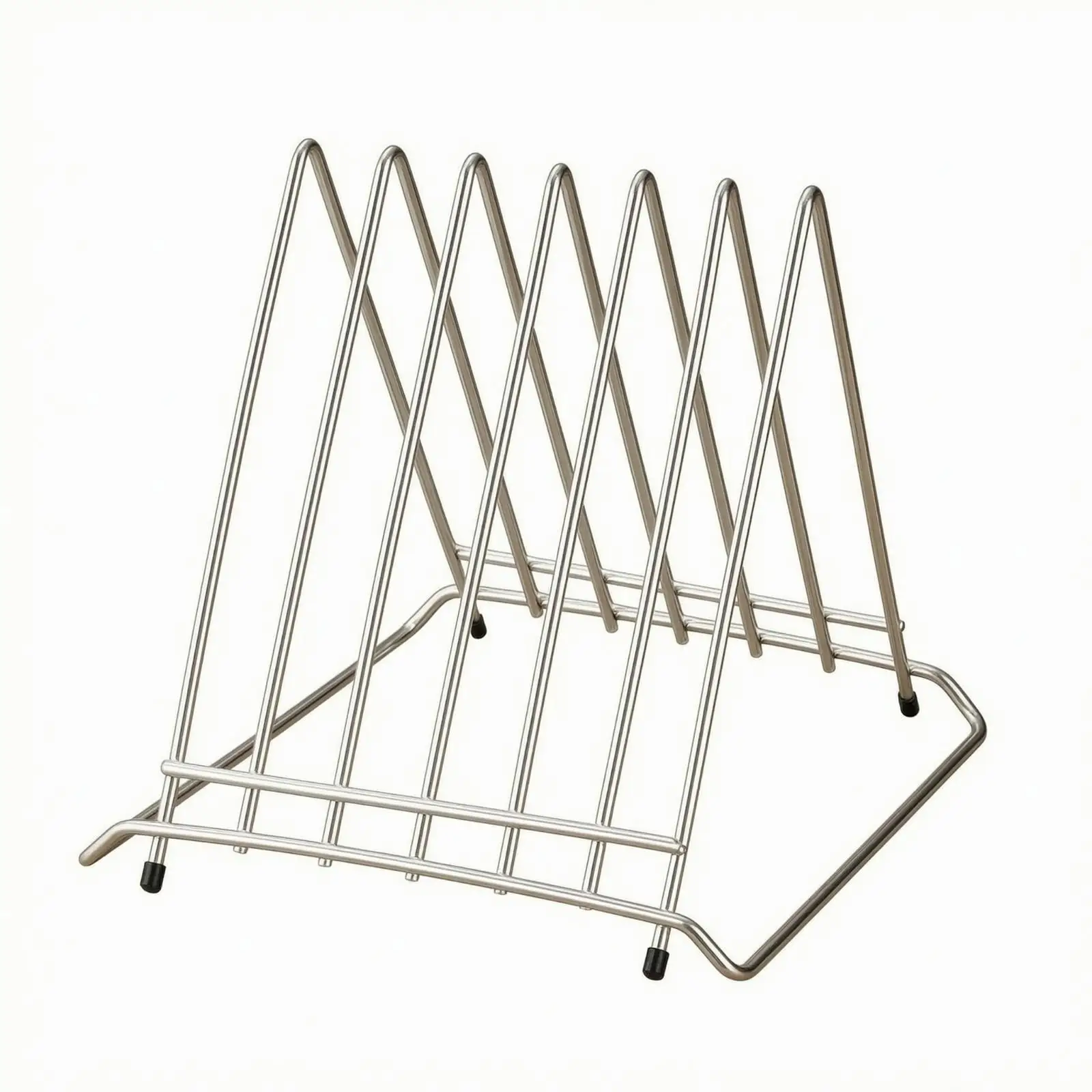 Stainless Steel Wire Cutting Board Rack Easy to Clean Freestanding Countertop Cutting Board Organizer Rust-Resistant