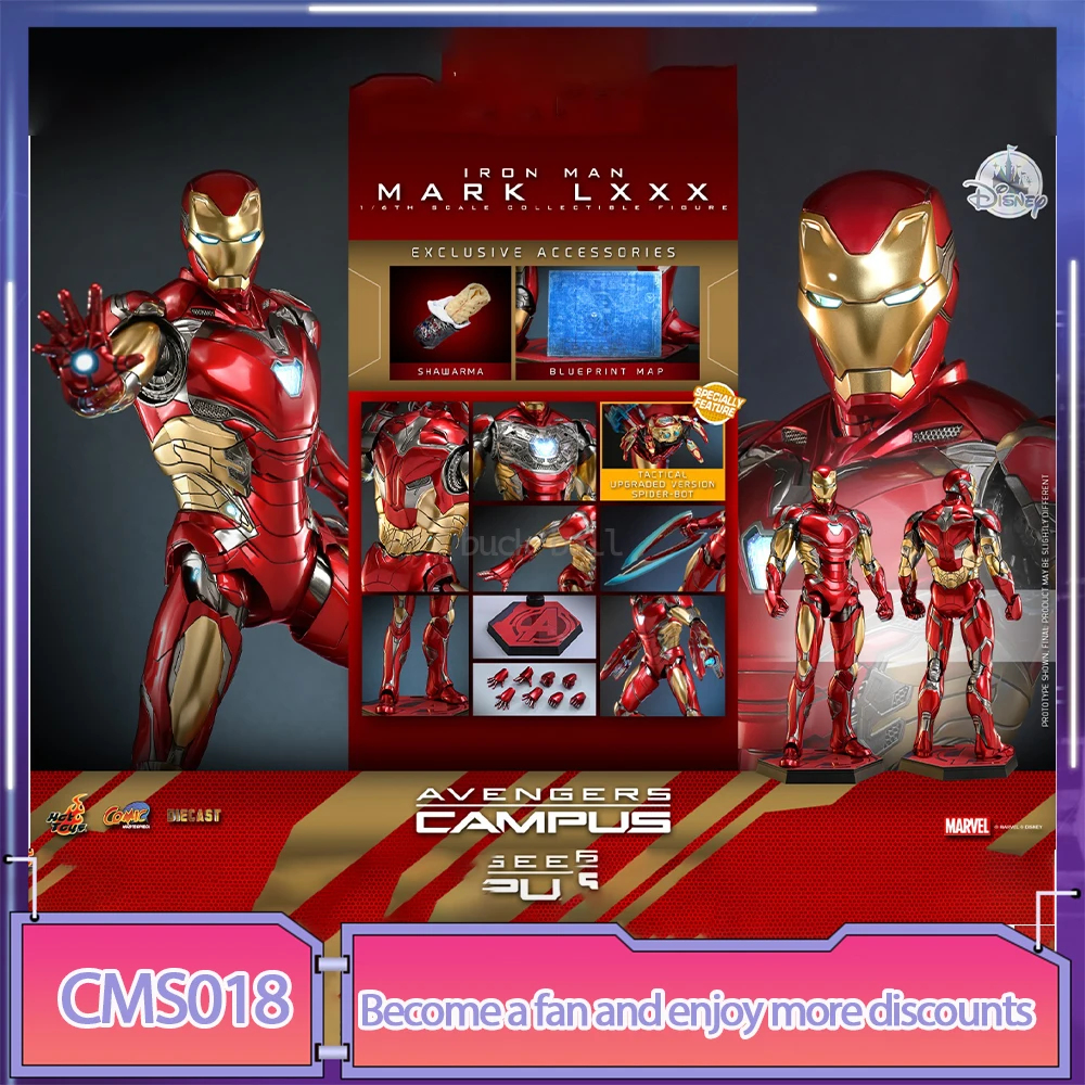 Hottoys Tony Stark Action Figure Iron Man Figures Ht Cms018 Iron Man Mk80 Model Pvc Statue Doll Collection Decoration Toys Gift