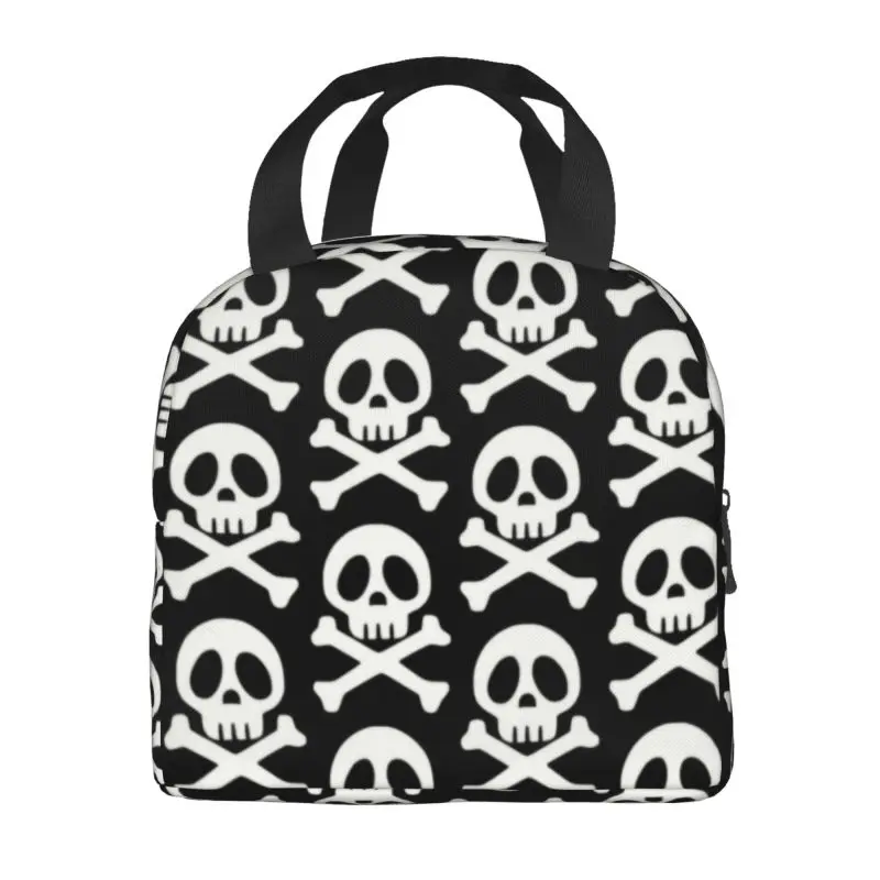 Captain Harlock Skull Insulated Lunch Tote Bag Space Pirate Anime Manga Thermal Cooler Food Lunch Box Outdoor Camping Travel