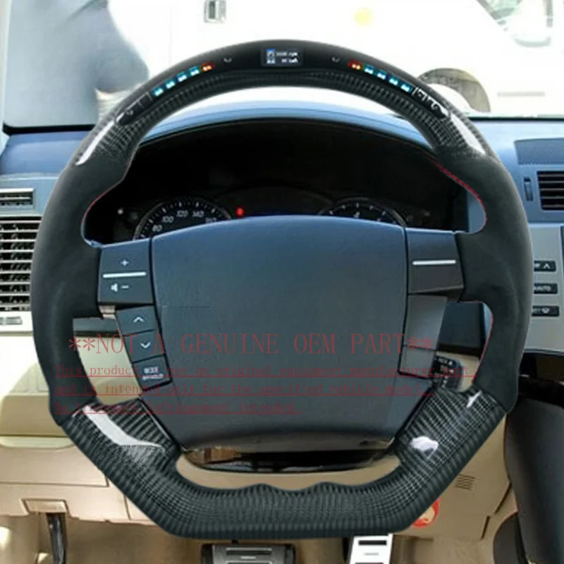 For Toyota Mark X LED Multi Function Carbon Fiber Modified Steering Wheel Horn Cover Horn Shell