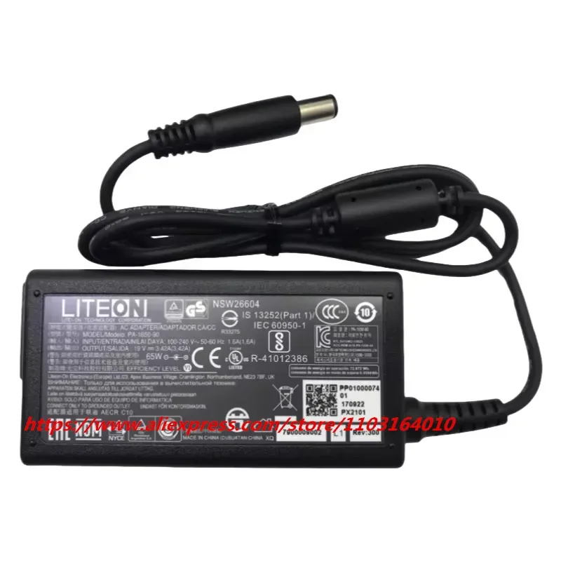 Original Liteon PA-1650-50 65W 19V 3.42A 7.4*5.0mm AC Adapter Charger Power Supply HKA06519034-6J