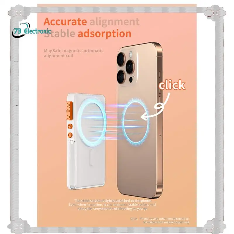 

24-Hour Delivery RK-X40F Rear Camera Phone Selfie Monitor Screen Magnetic For Smartphone Vlog Live Stream