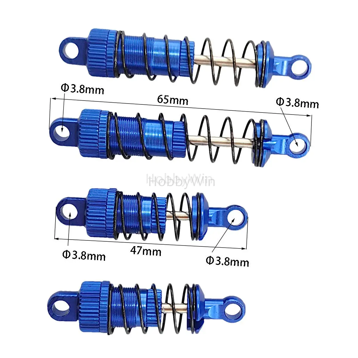 Hbx Deel 18603 Schokdemper Metaal 4 Stuks Voor Haiboxing 1/18 Rc Buggy 18857