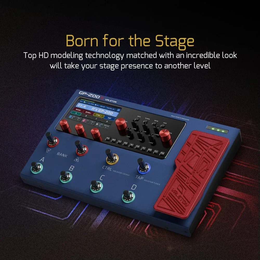 VALETON 10 years Anniversary GP-200X Guitar Bass Amp Modeling IR Simulation Multi-Effects FX Loop MIDI Expression Pedal Gifts