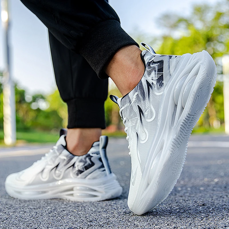 ONEMIX New Light Running Shoes Men Summer Sneakers Men Lightweight Cushioning Outdoor Athletic Sport Shoes Large Size 39-47