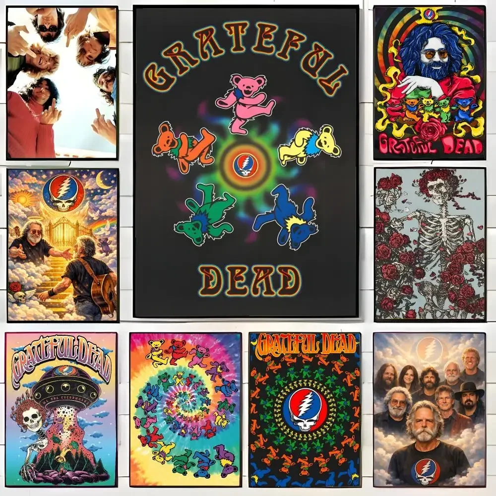 Vintage Band G-Grateful Dead Poster Wall Art Print Decorative Mural Home Decor Gift Unframed