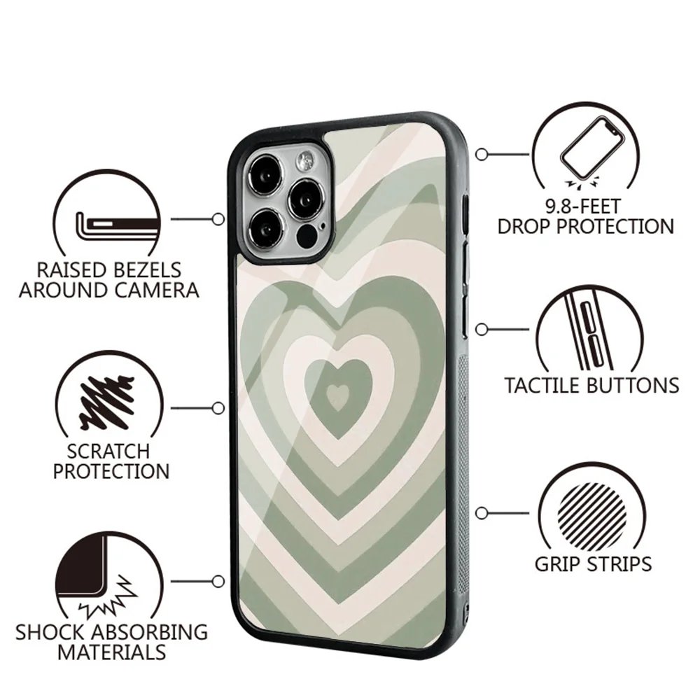 Abstract Swirl Pattern Phone Case For IPhone 11 12 13 14 15 Plus Pro Max Mirror Acrylic PC TPU Cover