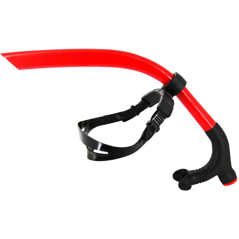 Silicone Swimming Front Breathing Tube Diving Training Adults Snorkel Diving Tube Swimming Scuba Diving Equipment,Red