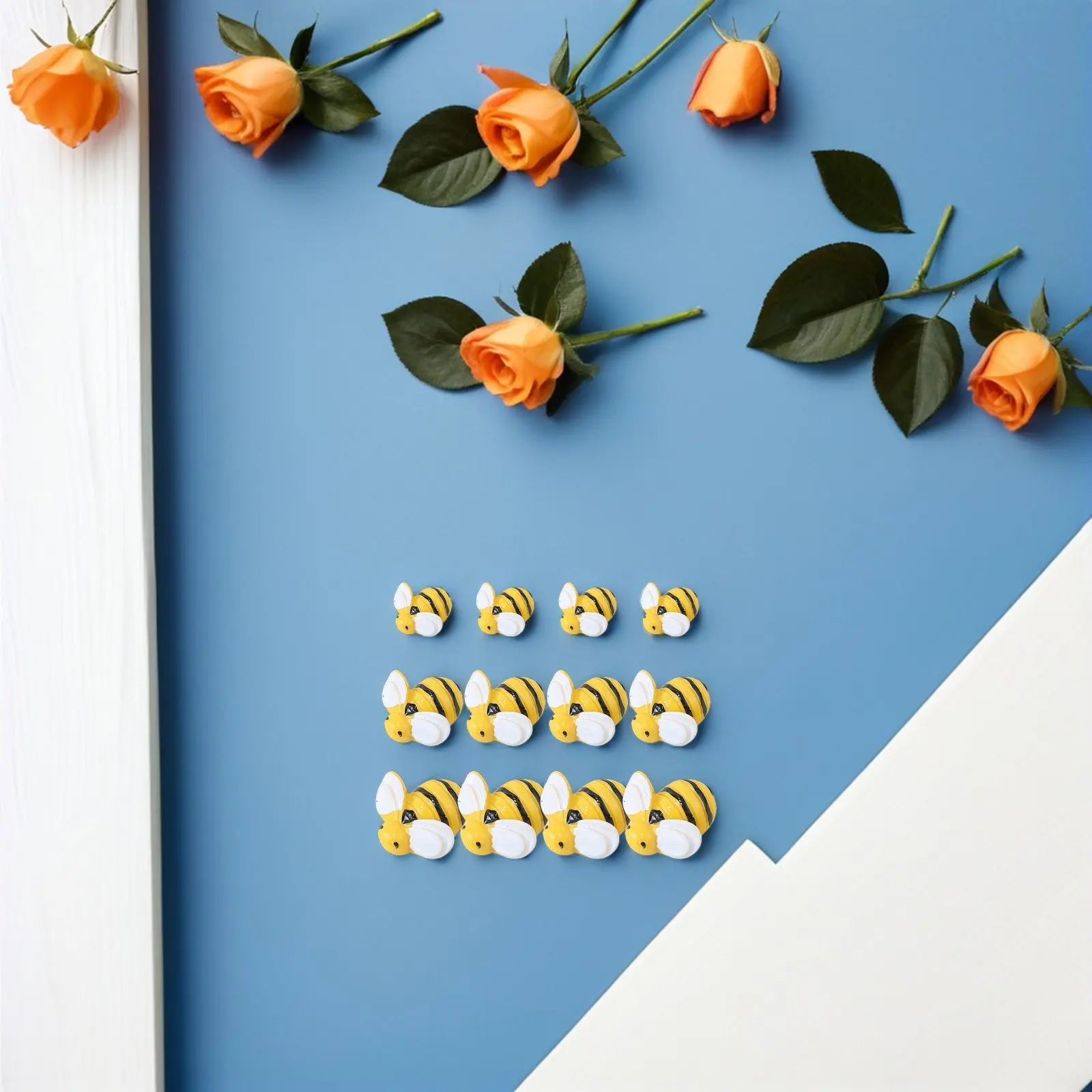 

50 шт. миниатюрных украшений-пчелок из смолы для DIY-чехлов для телефонов, поделок, декоративных фоторамок, головных уборов