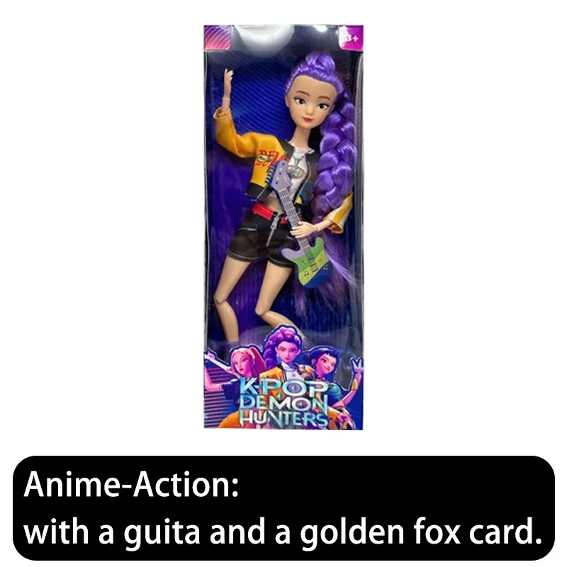 2025, chasseurs de démons K-POP de 11.5 pouces, action animée de forme exquise avec chanson à thème Rumi Zoey Mira, cadeaux d'anniversaire pour filles