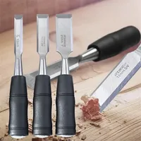 19/25/32/38mm Carpentry Tools Woodworking Chisel Wood Chisel Carbon Steel Chisel with Hammer End and Anti-Slip Handle Hand Tool