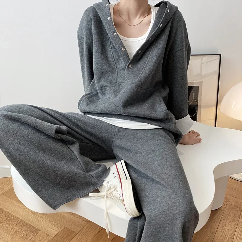 Sweater + trousers two-piece suit early autumn new hooded sweater  fashion casual sports suit women 2 piece sets womens outfits