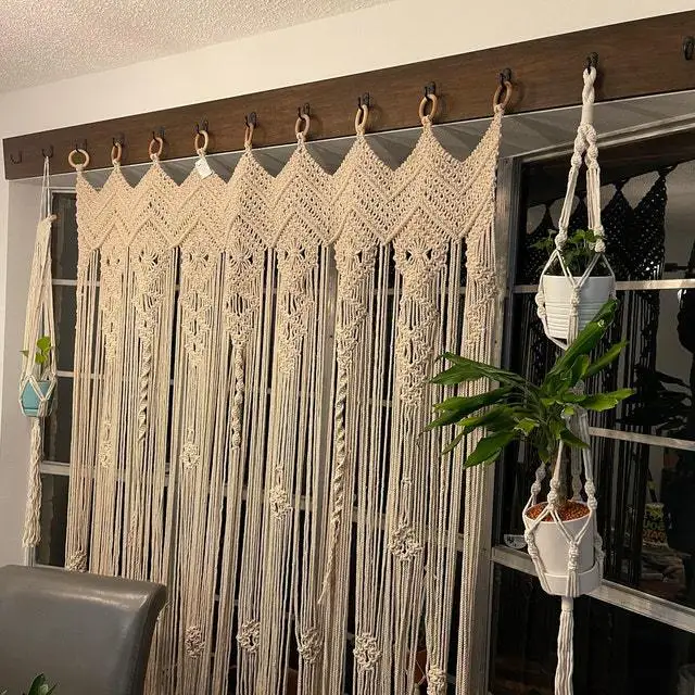 DSA Home Hand-woven Door Curtain Tapestry Homestay Home Furnishing Soft Tapestry Partition Curtain
