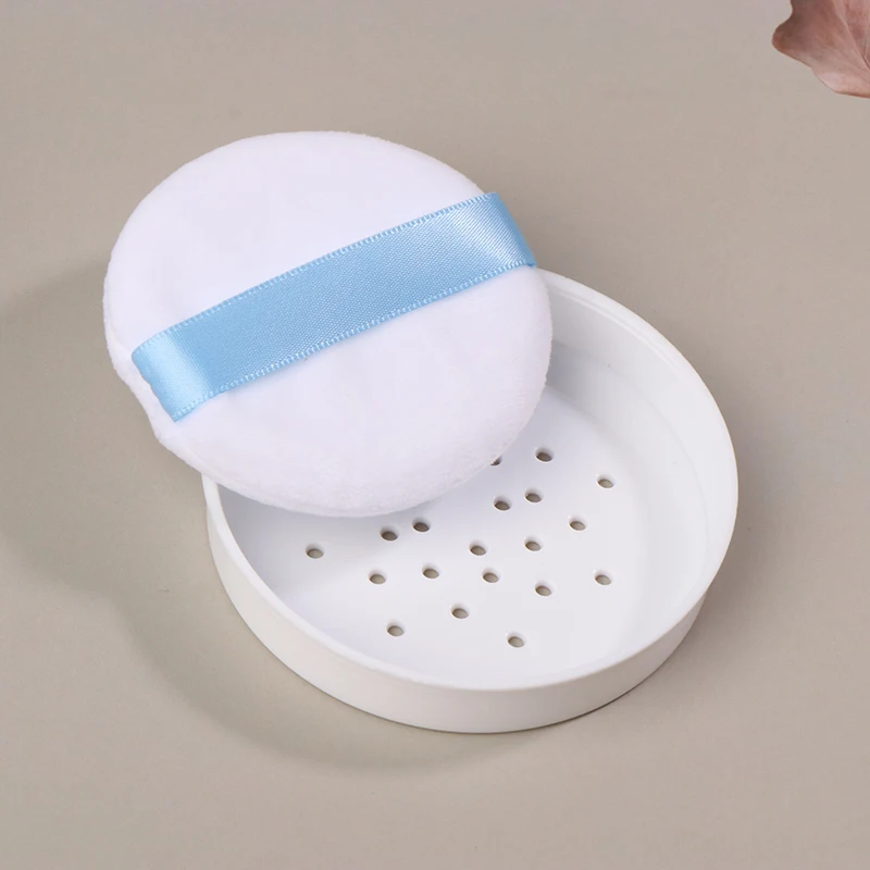 200/250/300g Empty Case With Puff Sifter Lid Loose Powder Case Loose Powder Setting Powder Honey Powder Dispenser Toner