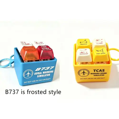 Genuine Boeing 737 Airbus A320 EGPWS Warning Sound Simulator Warns  Commercial Aircraft Route Pilot Crew Car Keychain - Image 7