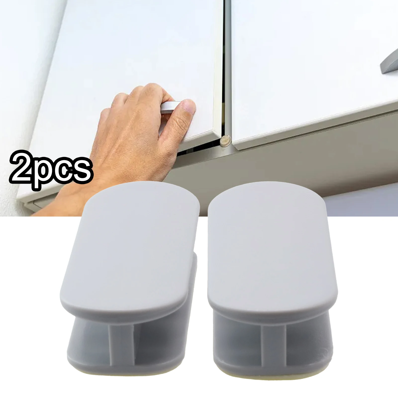 Wardrobe Pulls Cabinet Handles 2PCS ABS Material Creative Door Furniture Modern Style Punch-free Self-adhesive