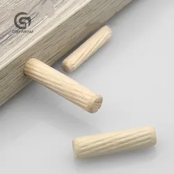 20PCS/lot Dutch Wooden Stick Home Connector Round Wooden Plug Twill Wooden Pin Furniture Connector 3 in 1 Wooden Shaw