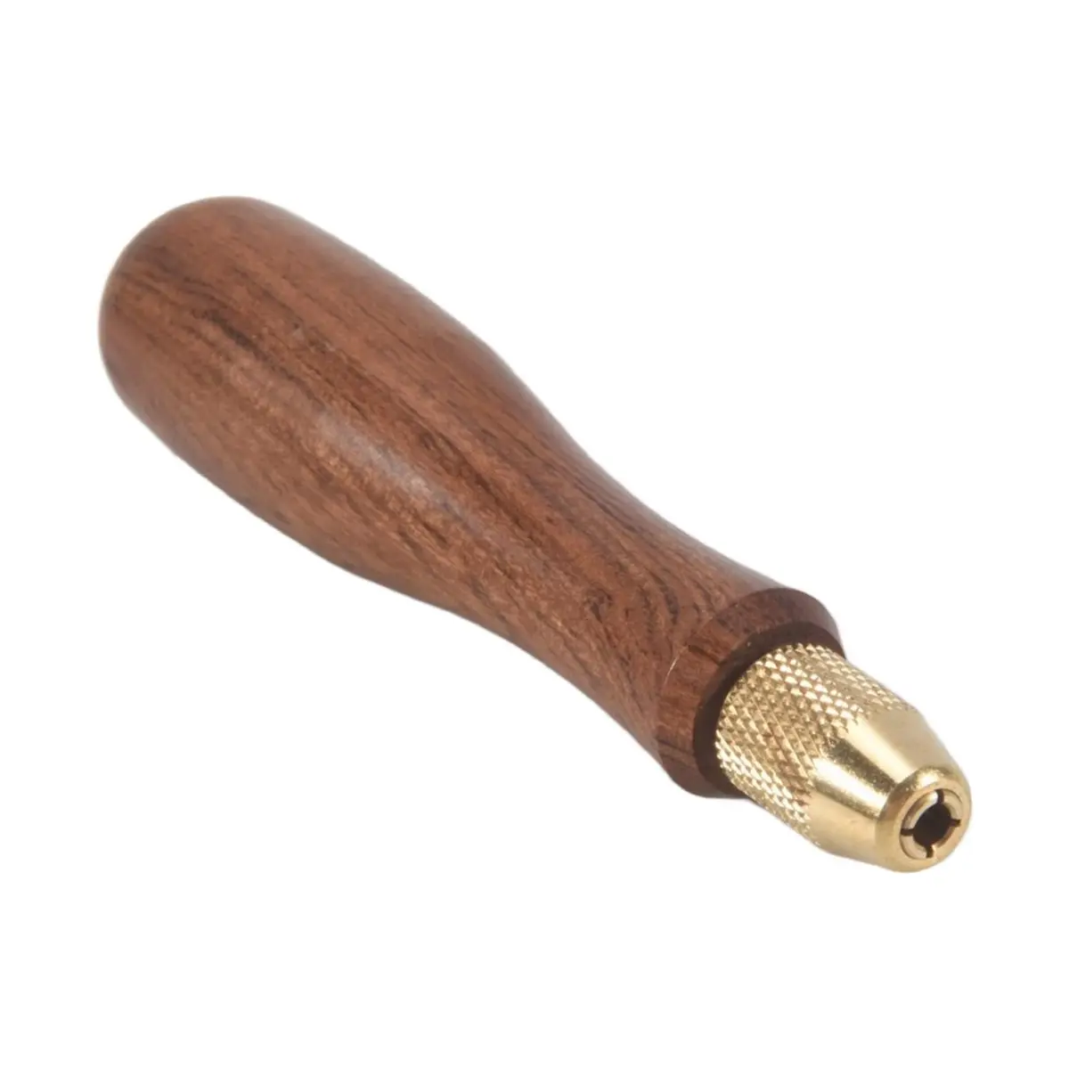 【Tool Parts】 Wood File Handle Wooden Handles with Brass Collet Chuck for Small Files Accessories DIY