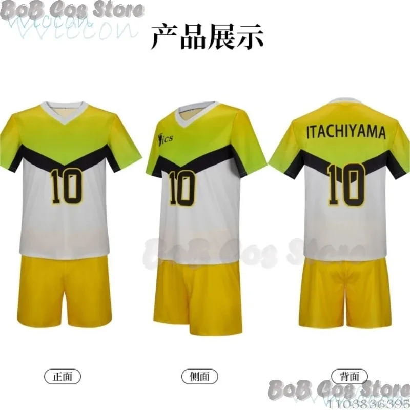 25COSItachiyama معهد موحد Sakusa Kiyoomi أنيمي تأثيري حلي الكرة الطائرة الصبي رقم 10 موحدة SKS معطف تي شيرت مجموعة الأخضر Y